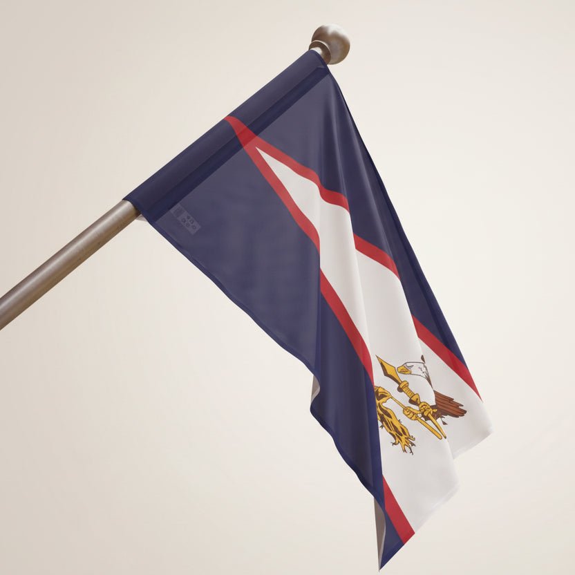 American Samoan flag home decor by Colorway, featuring the vibrant red, white, and blue design with stars and stripes.