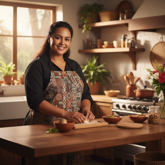 Apron - Elei Print - AU/NZ/USA - The Koko Samoa