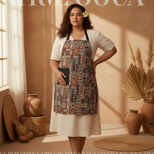 Apron - Elei Print - AU/NZ/USA - The Koko Samoa