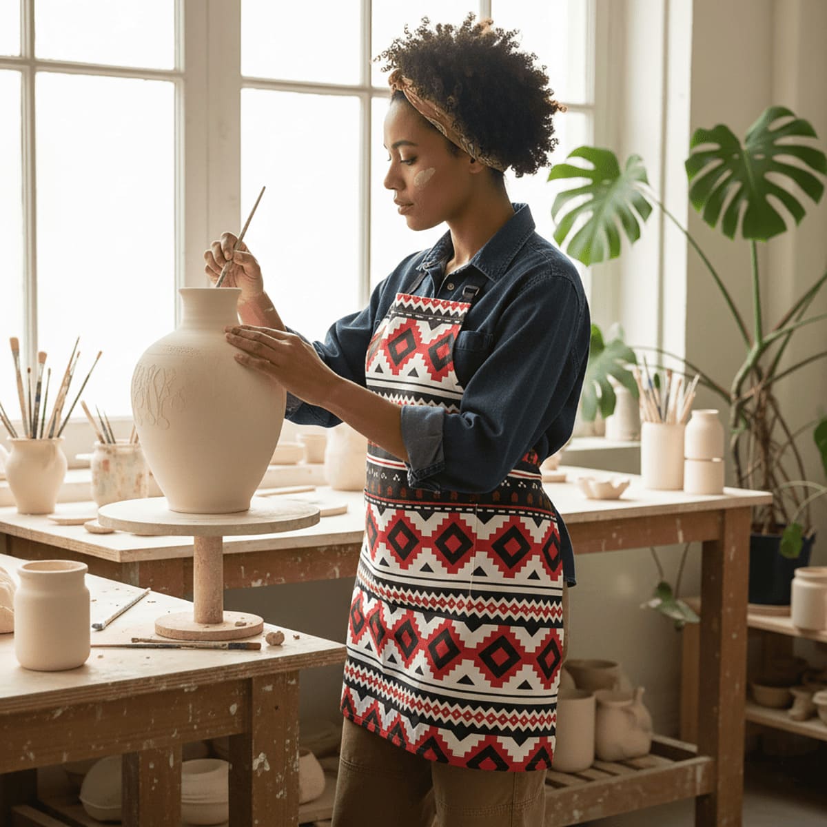 Apron - Tribal Print - AU/NZ/USA - The Koko Samoa