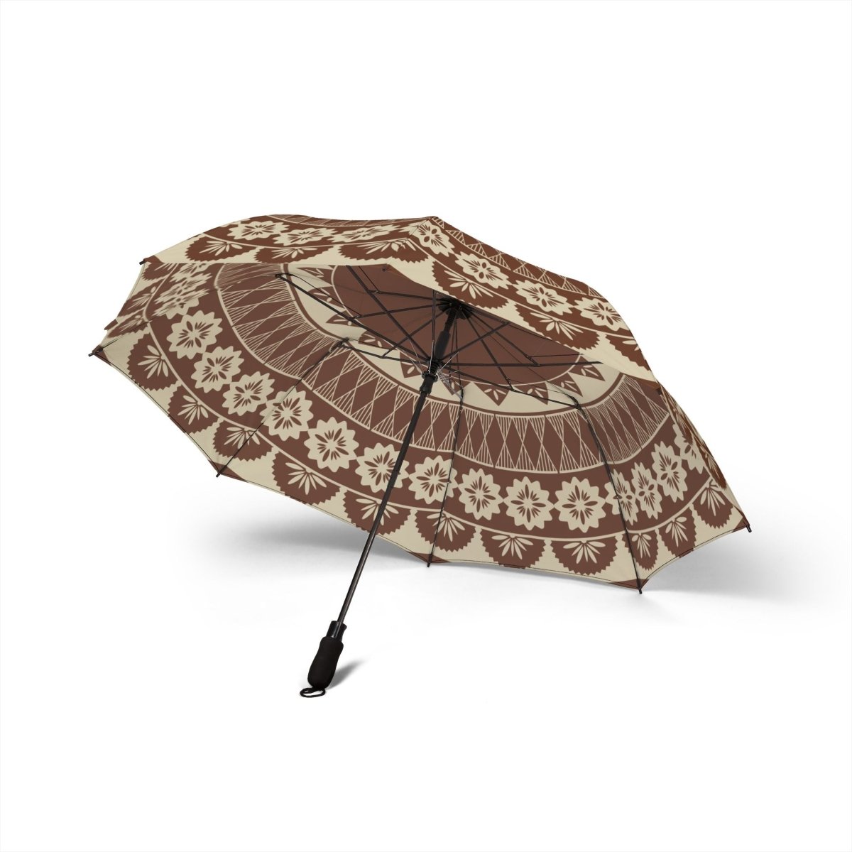 PasifikaOne umbrella, 48-inch Fiji-themed accessories umbrella with vibrant Polynesian patterns.