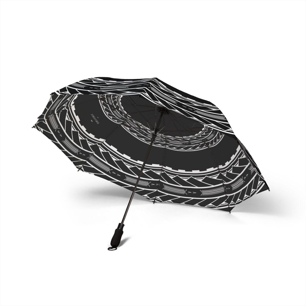 PasifikaOne umbrella featuring Samoan arrows design, 48-inch (122cm) size, accessory with vibrant Polynesian patterns.
