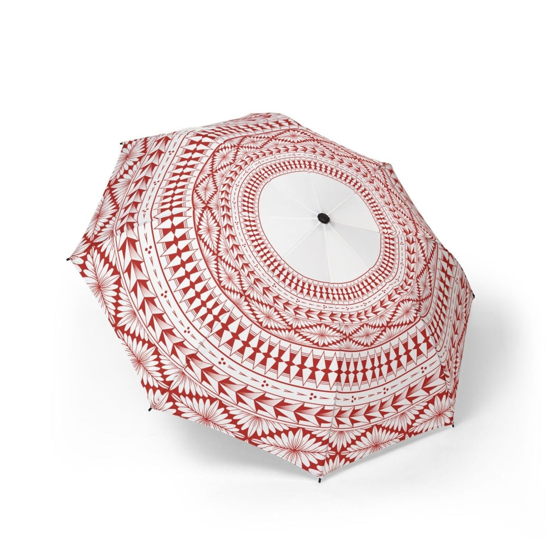 Artsadd PasifikaOne Tongan White umbrella, 48-inch (122cm) size, lightweight and stylish umbrella with Tongan design details.