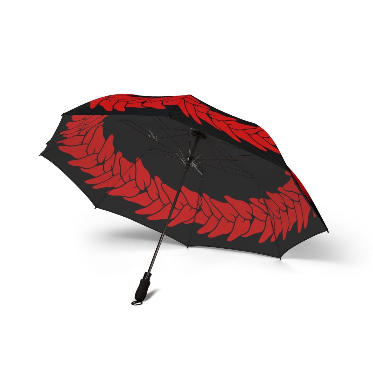 PasifikaOne Umbrella, 48-inch/122cm size with Ula Fala design, open umbrella with colorful Polynesian-inspired pattern.