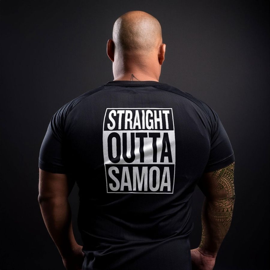 Back Print Tee - Straight Outta Samoa - AU - The Koko Samoa