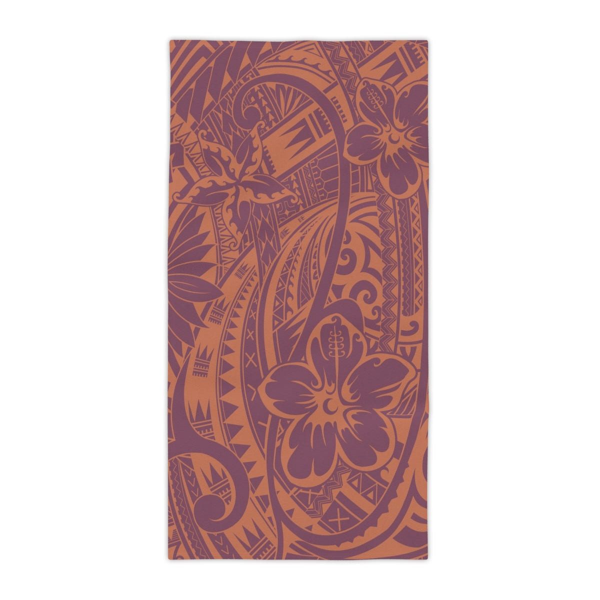 Beach towel in the Bloom Coral print