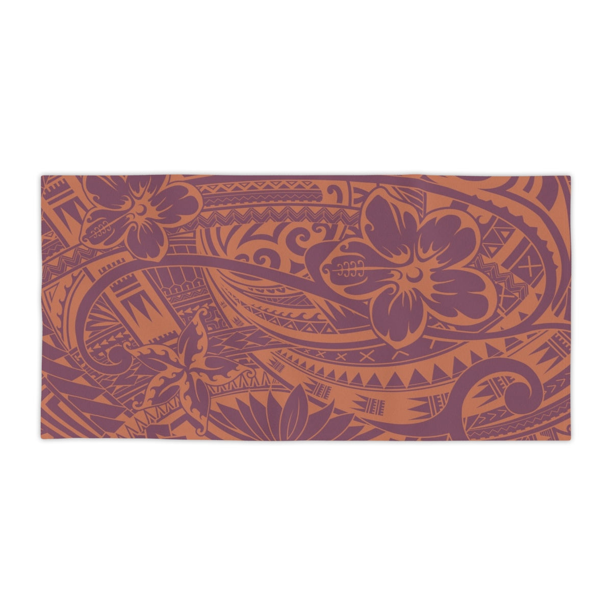 Beach towel in the Bloom Coral print