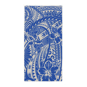 Beach towel in the Bloom Cobalt print