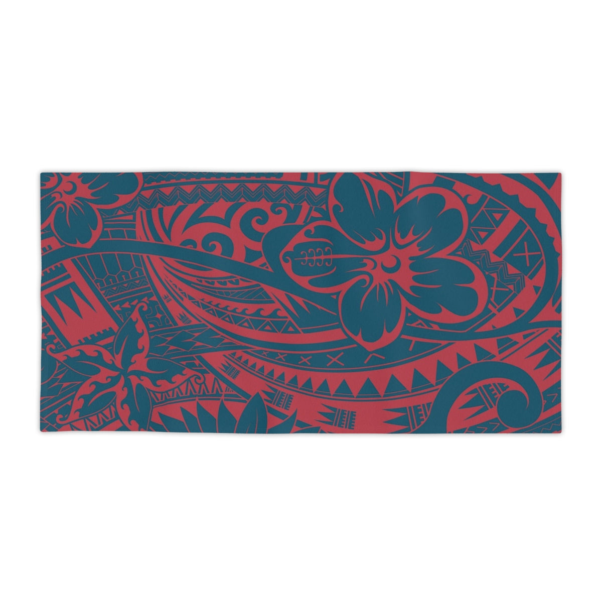 Beach towel in the Bloom Tide print