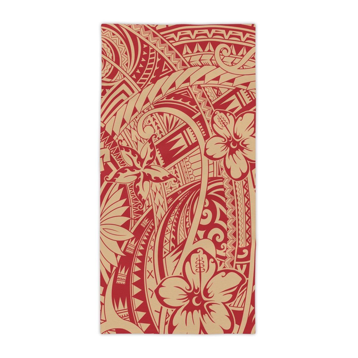 Beach towel in the Bloom Poppy print