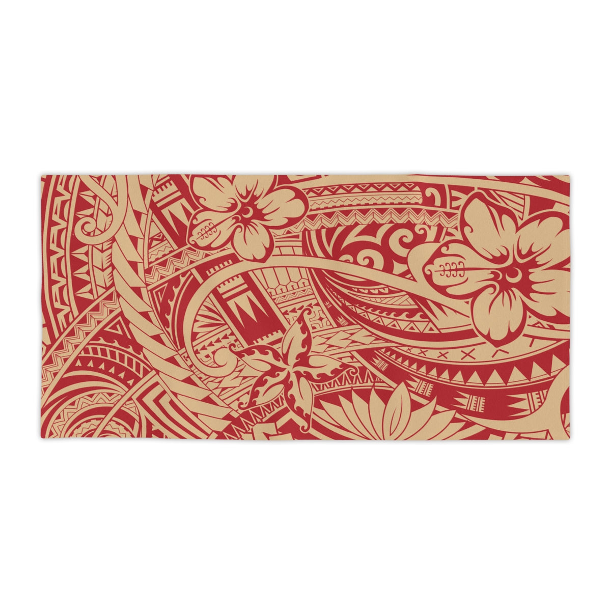 Beach towel in the Bloom Poppy print