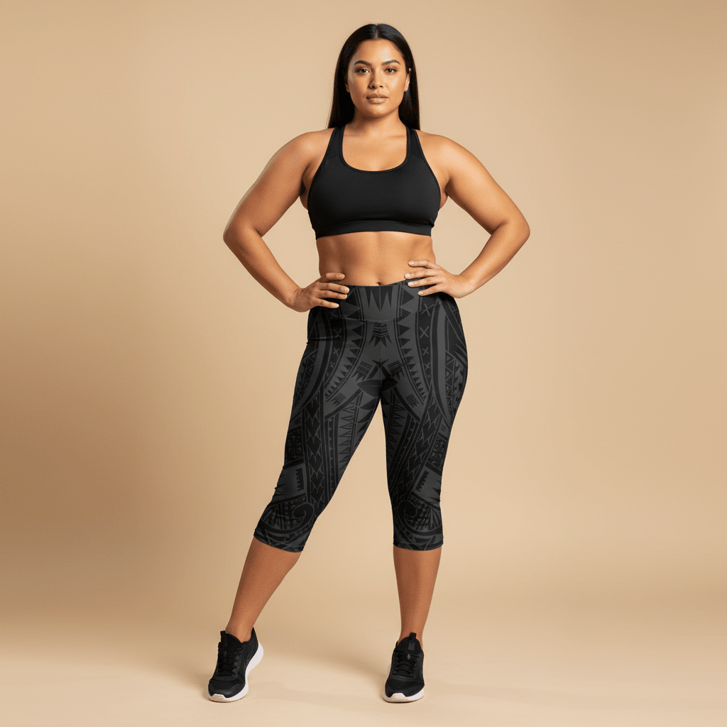 Casual Capri Leggings - Warrior - AU/NZ/USA - The Koko Samoa