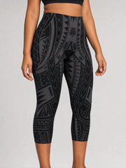 Casual Capri Leggings - Warrior - AU/NZ/USA - The Koko Samoa