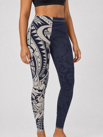 Casual Leggings - Blue Bloom