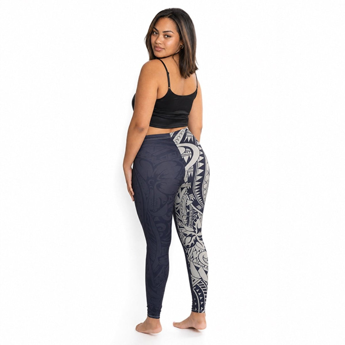 Casual Leggings - Blue Bloom - AU/NZ/USA - The Koko Samoa