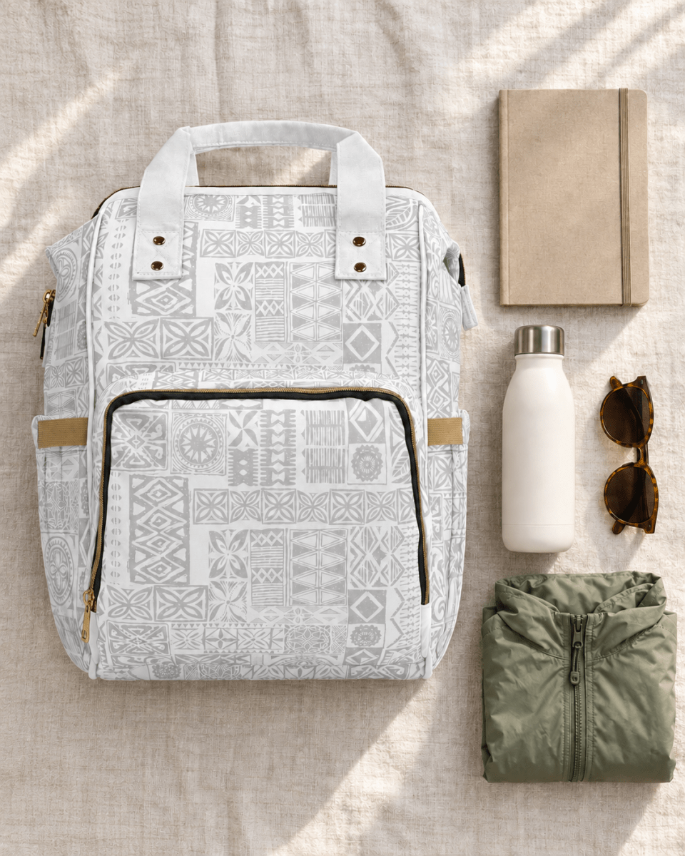 Diaper Backpack - White Sunday - The Koko Samoa