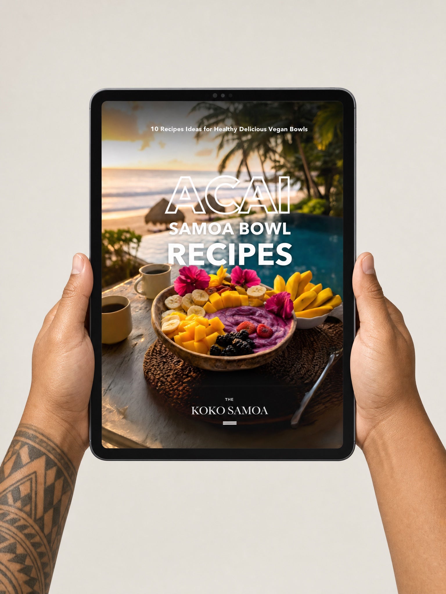 E-Book - Acai Samoa Bowl Recipes - AU/NZ/USA