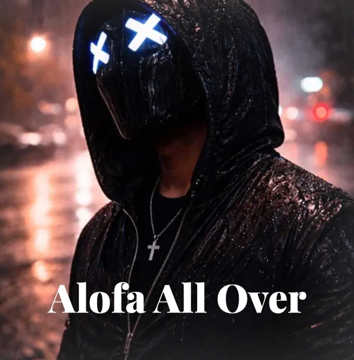 Digital music single cover for "Alofa All Over" by THE KOKO SAMOA, featuring vibrant tropical artwork.