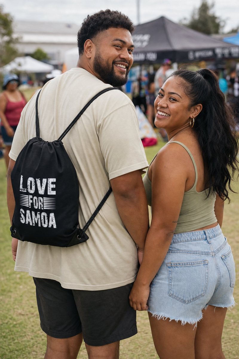 Drawstring Bag - Love for Samoa - AU/NZ/USA - The Koko Samoa