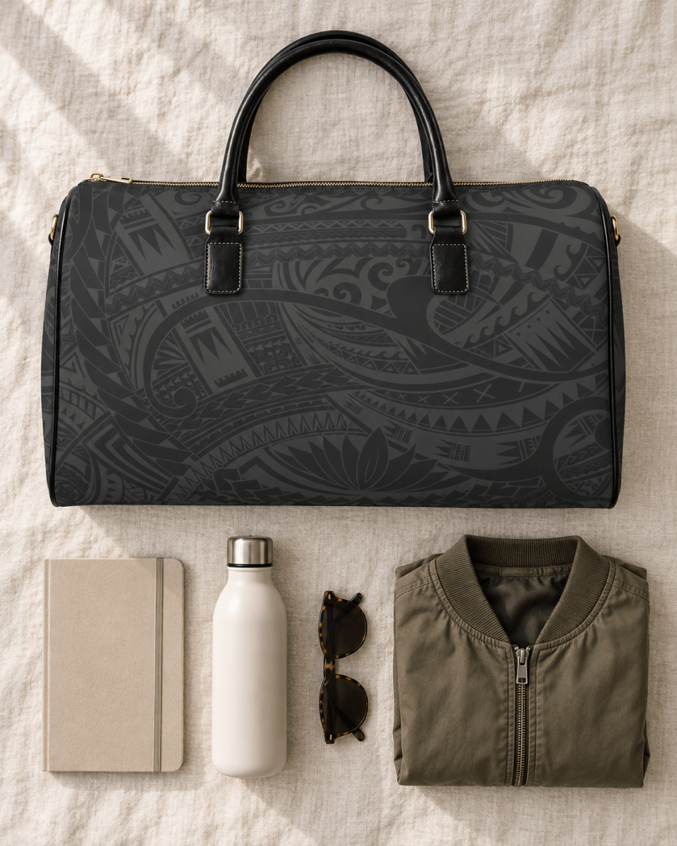 Faux Leather Travel Bag - Warrior - The Koko Samoa