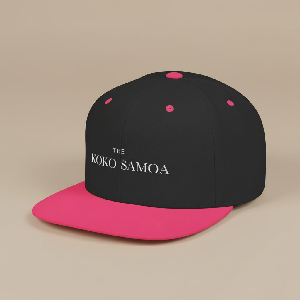Flat Bill Snapback Hat - Classic - Brand Embroidery - AU/NZ/USA