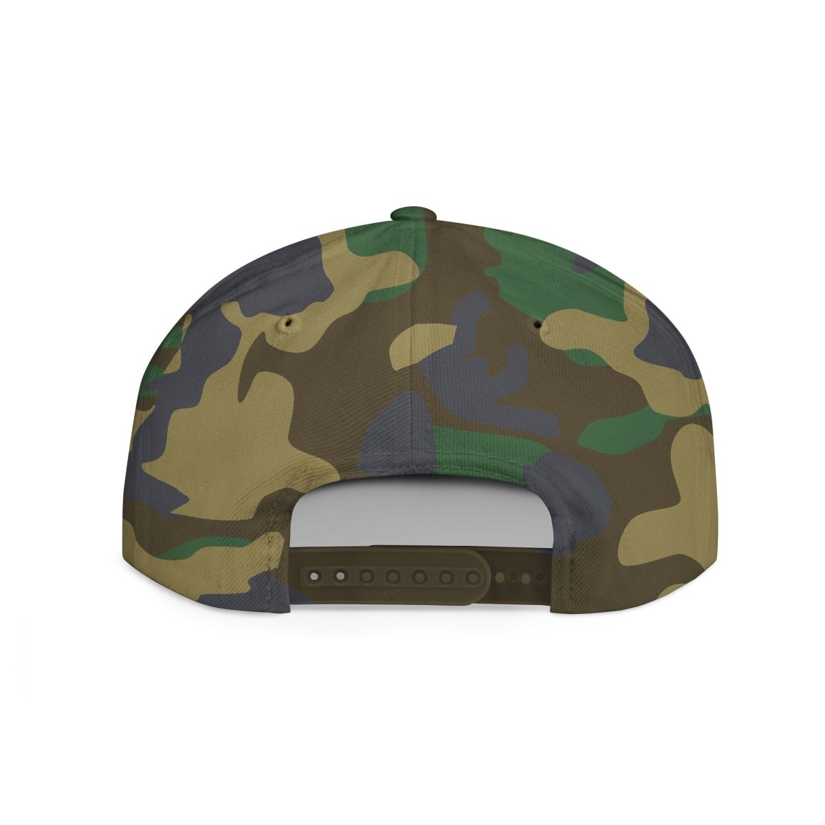Flat Bill Snapback Hat — USA USO - Gold Embroidery - AU/NZ/USA - The Koko Samoa