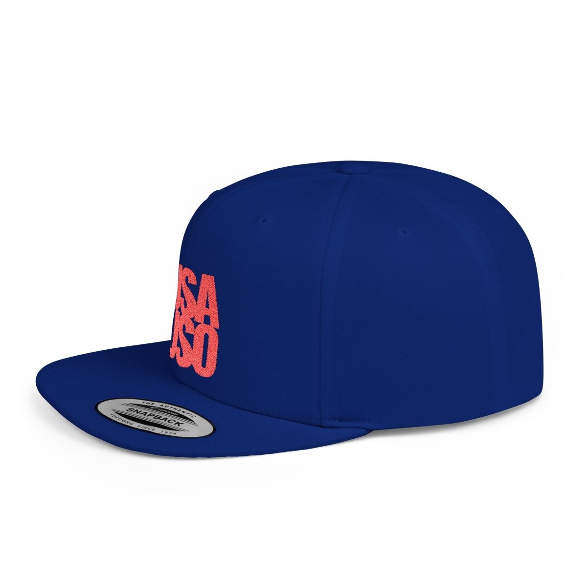 Flat Bill Snapback Hat - USAUSO - Red Embroidery - AU/NZ/USA - The Koko Samoa