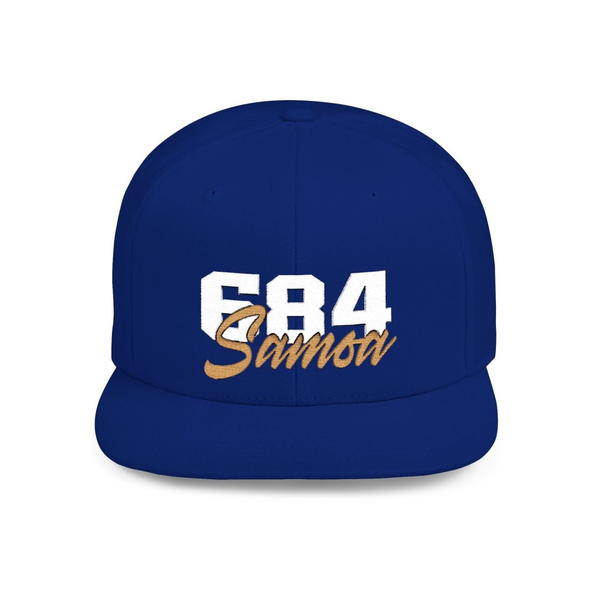 Fulfill Engine Samoa flat bill snapback hat with white and gold embroidery, black cap, adjustable one size, AU/NZ/USA style