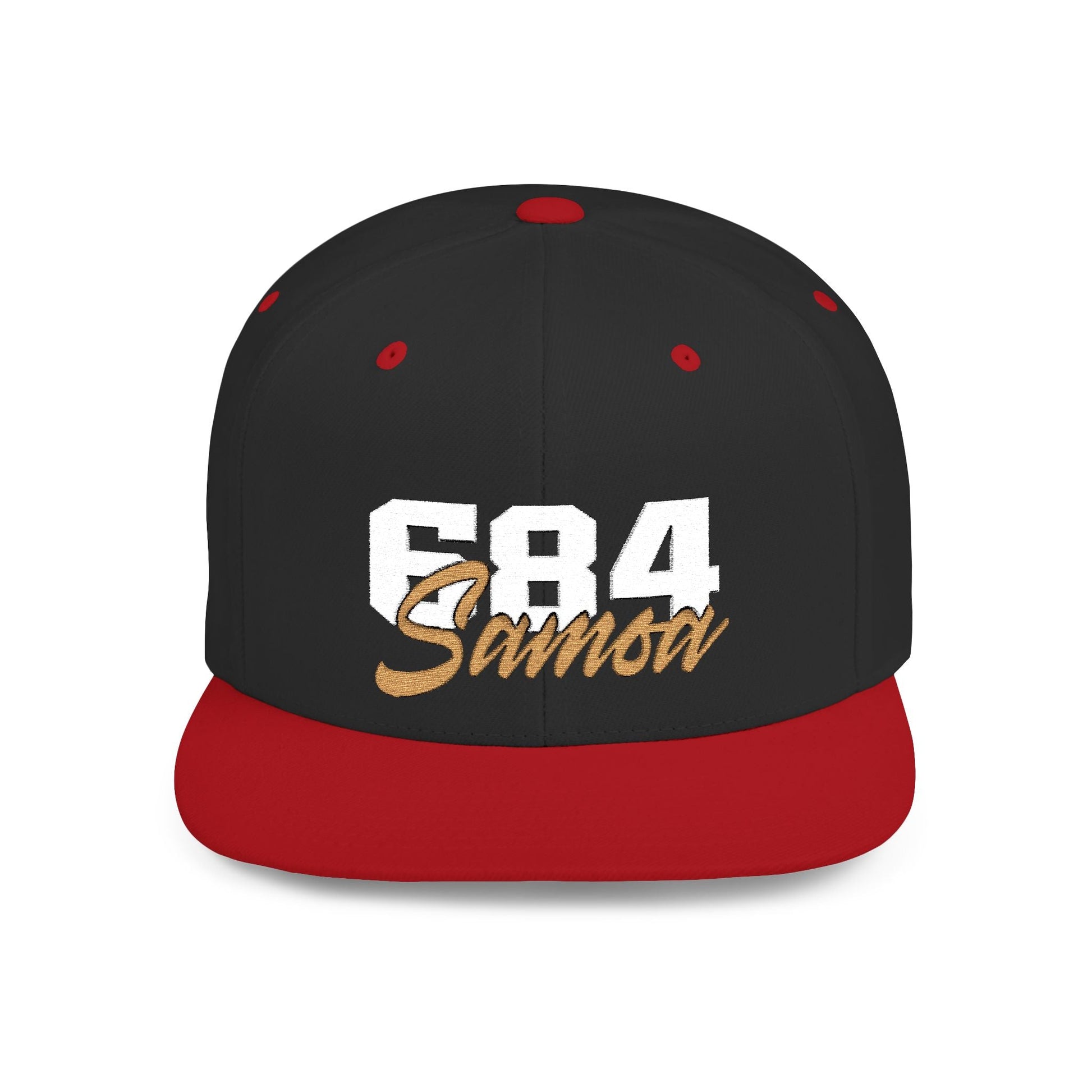 Fulfill Engine Samoa flat bill snapback hat in black with white and gold embroidery, one size fits most, AU/NZ/USA style.