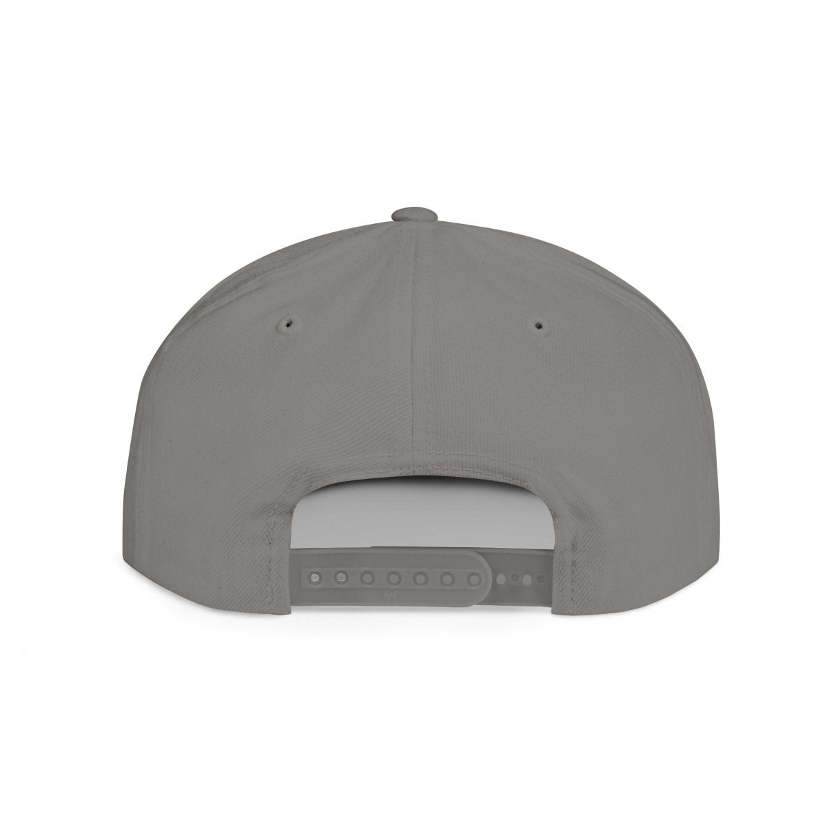 Fulfill Engine flat bill snapback hat in black with white and gold Samoa embroidery, featuring a classic adjustable design.