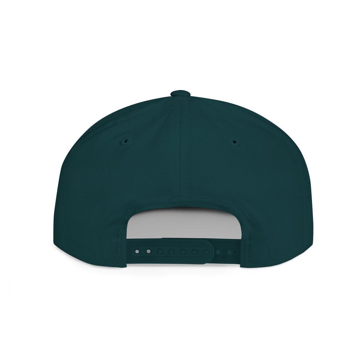 Fulfill Engine flat bill snapback hat in black with Samoa white and gold embroidery, one size fits all, stylish men's hat.
