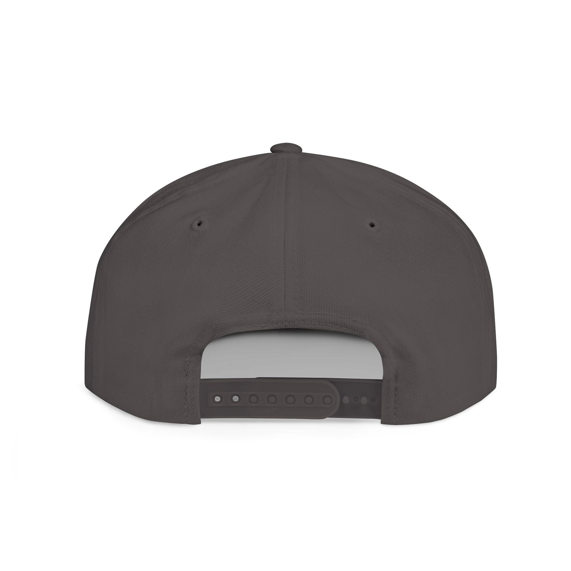 Fulfill Engine flat bill snapback hat in black with white and gold Samoa embroidery, one size, adjustable brim, stylish casual accessory