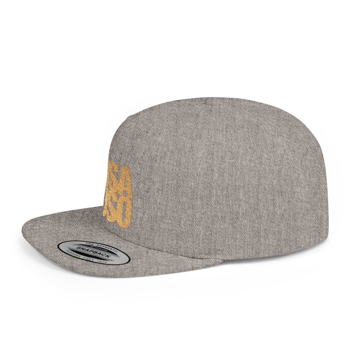Flat Bill Snapback Hat — USA USO - Gold Embroidery - AU/NZ/USA - The Koko Samoa