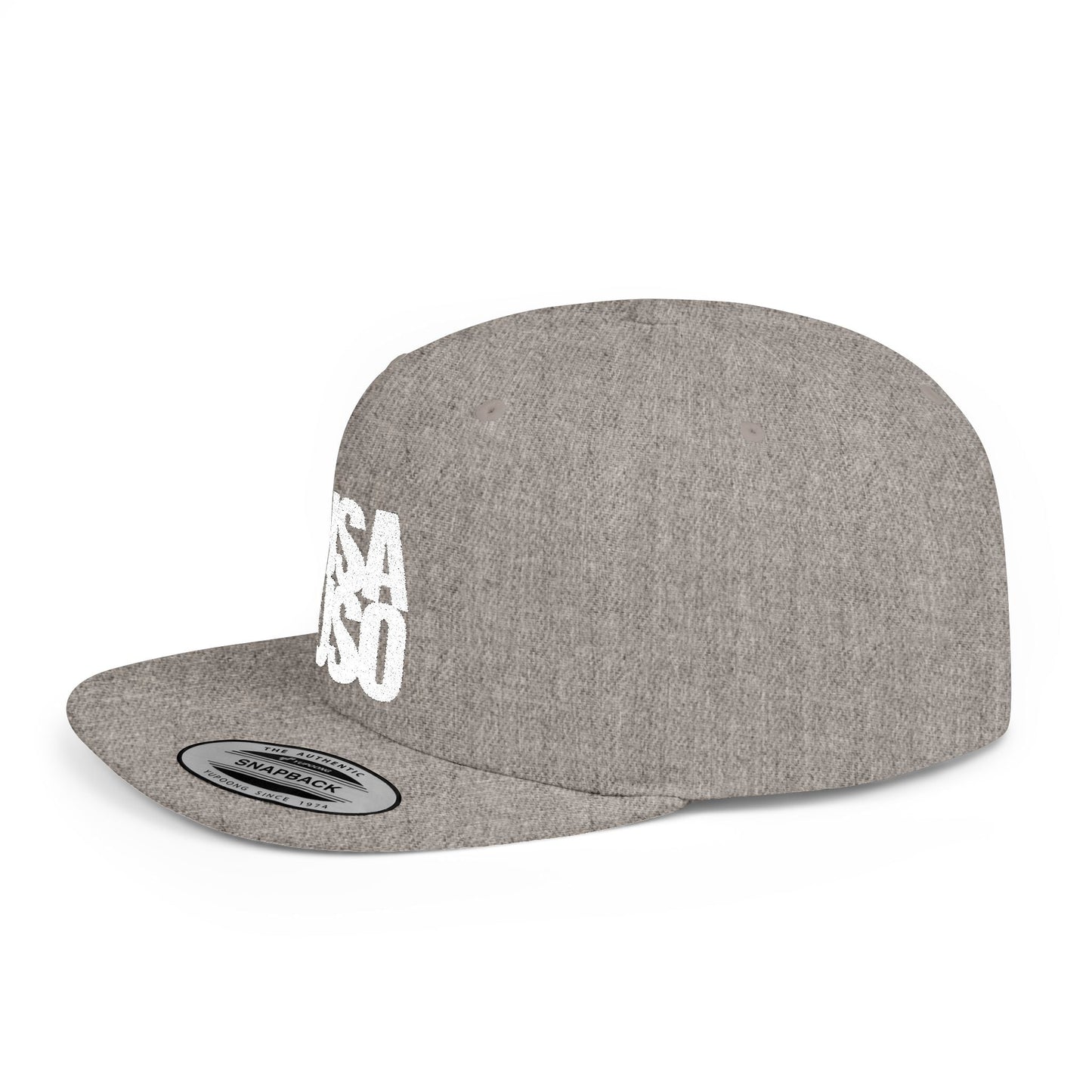 Flat Bill Snapback Hat — USA USO - White Embroidery - AU/NZ/USA - The Koko Samoa