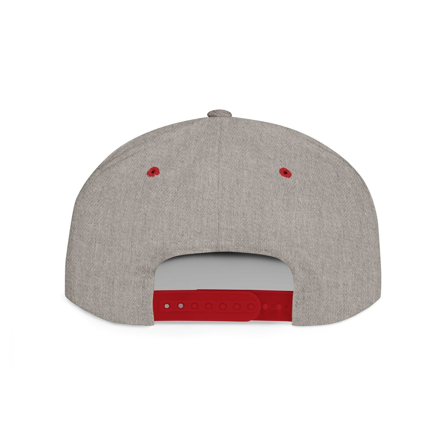 Flat Bill Snapback Hat - 685 Samoa - White & Red Embroidery - AU/NZ/USA - The Koko Samoa
