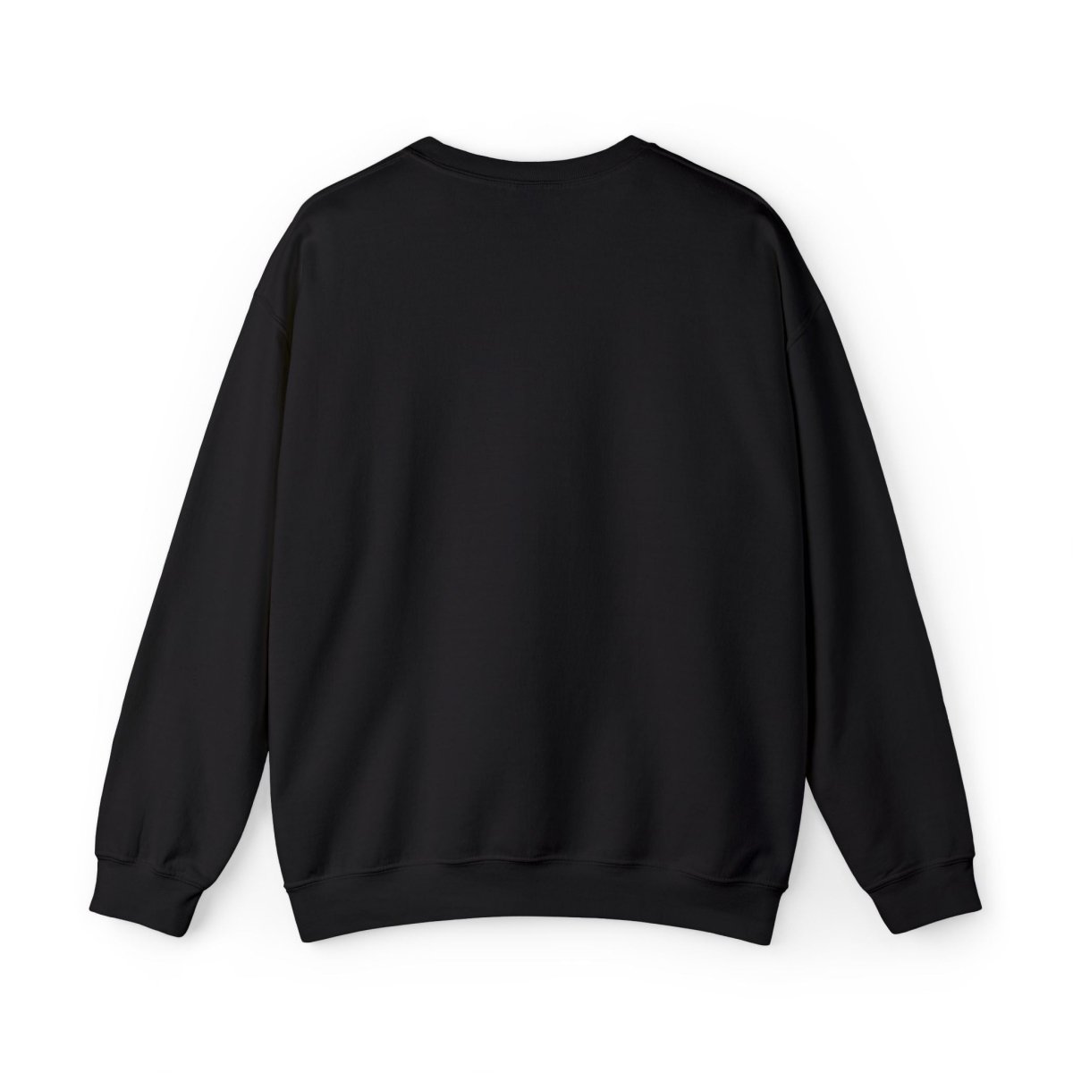 Black Fulfill Engine unisex heavy sweatshirt with USA USO embroidery, featuring a cozy design and a classic fit.