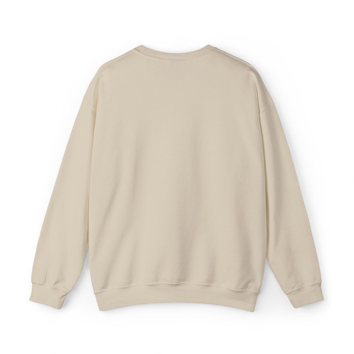 Black embroidered unisex heavy sweatshirt by Fulfill Engine with USA USO design, shown in a relaxed fit on a plain background.