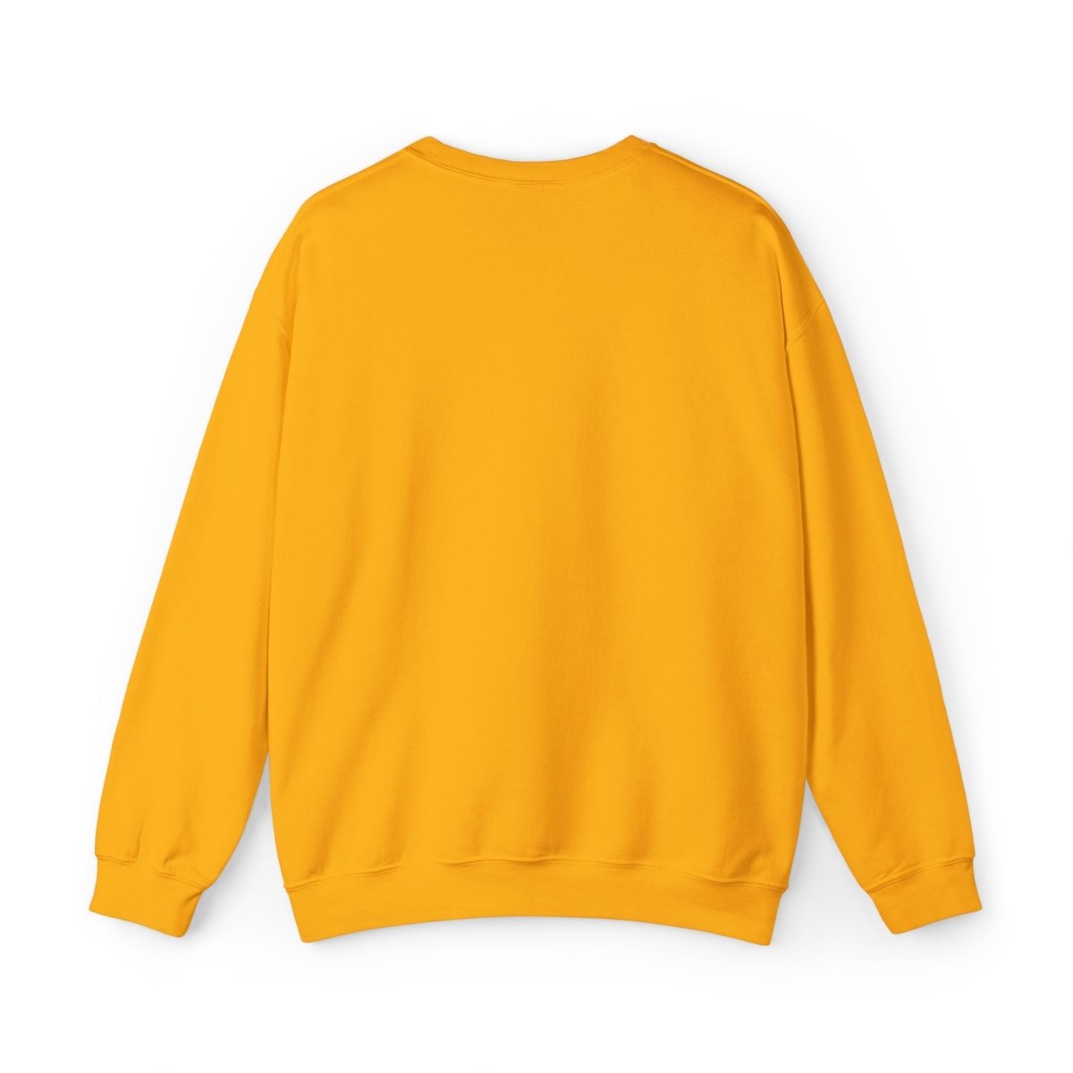 Unisex heavy black sweatshirt by Fulfill Engine with USO embroidery, featuring a comfortable fit and American flag-inspired details.