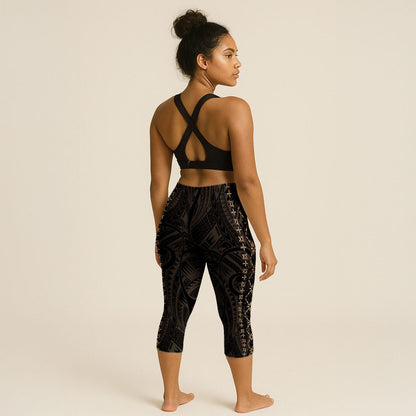 Women's Capri Leggings - Malu - AU/NZ/USA - The Koko Samoa