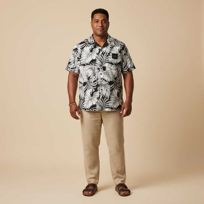 KoaTech™ - Hawaiian Button - Down Shirt - Falealili Shades - AU/NZ/USA - The Koko Samoa