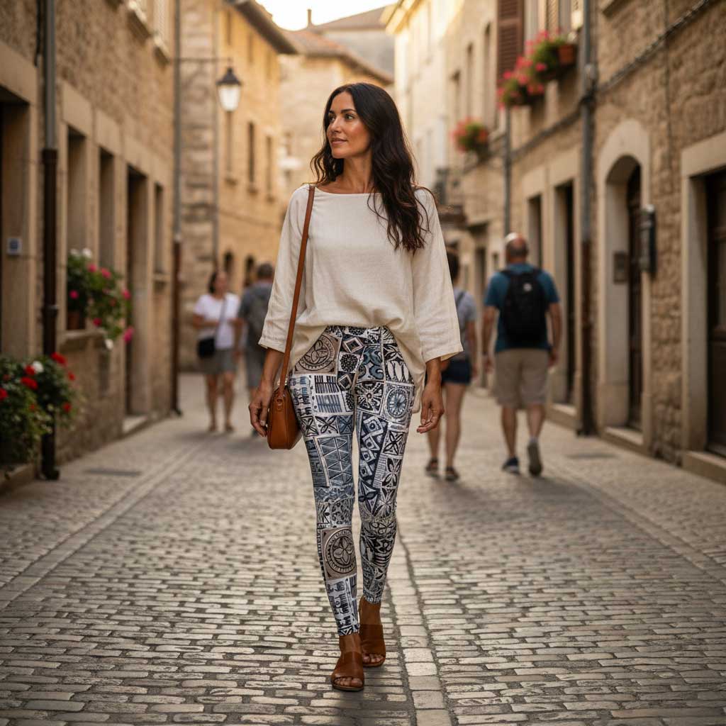 Elei Steel mid-rise leggings by FYBY featuring a seamless design and a comfortable fit, perfect for active wear.