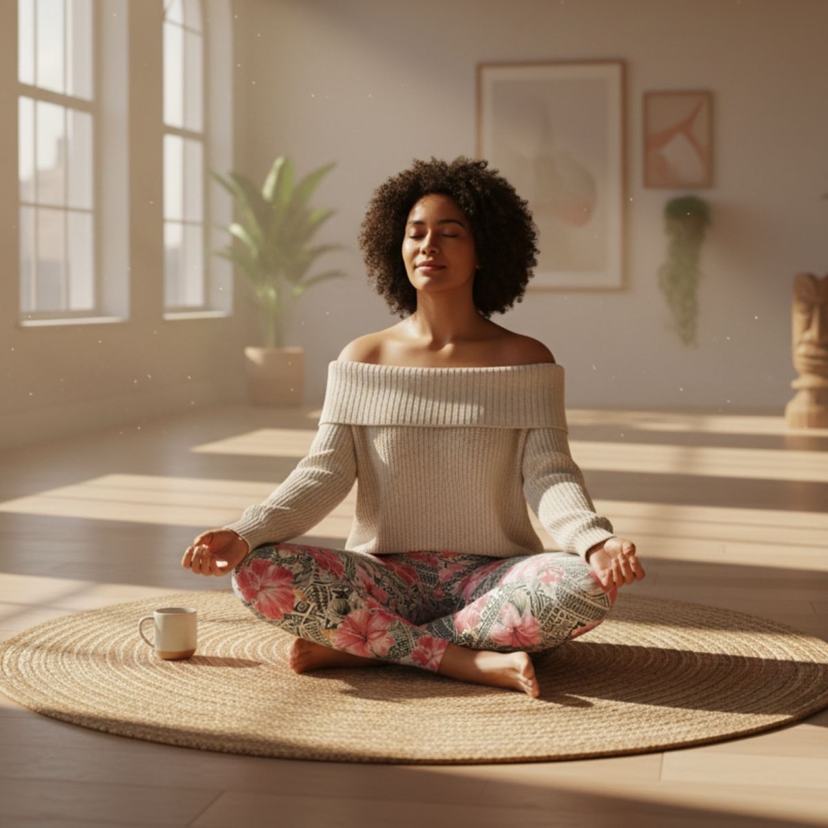 IslandFlex Mid - Rise Leggings - Solosolo Blooms - AU/NZ/USA - The Koko Samoa