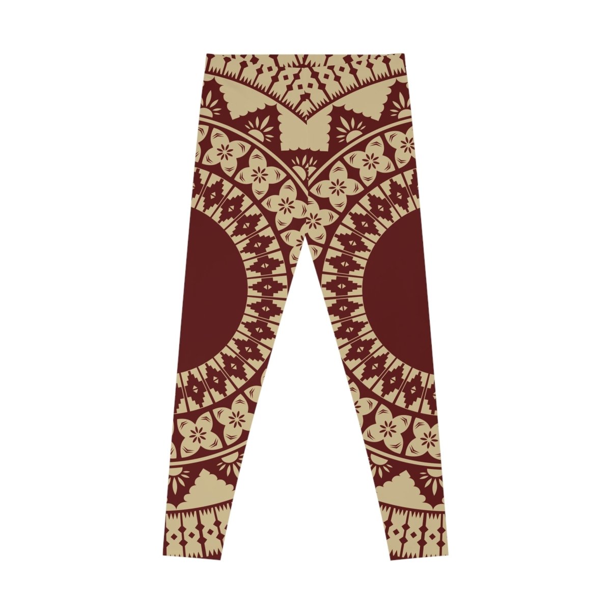 PasifikaOne Mid - Rise Leggings - Fiji Red - AU/NZ/USA - The Koko Samoa