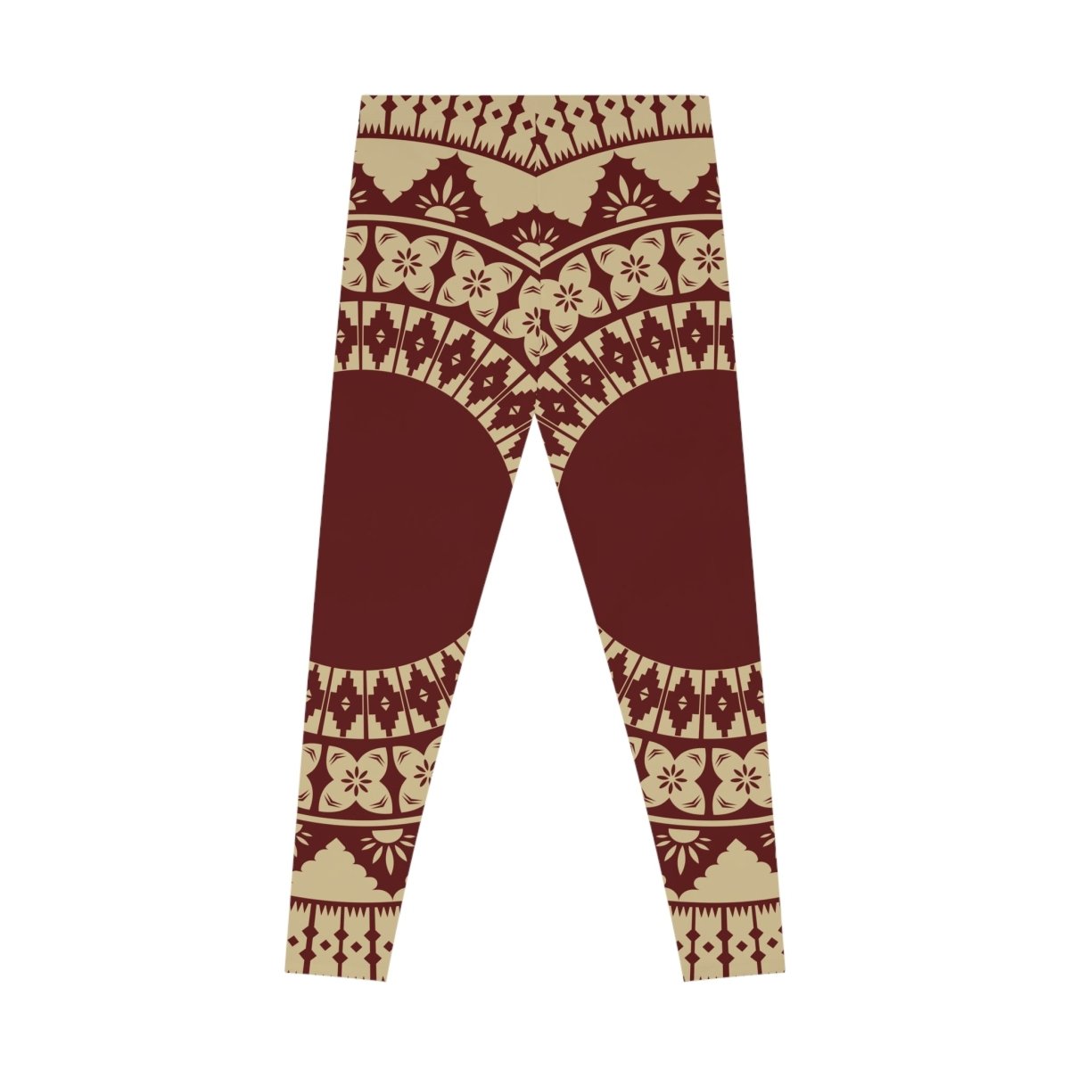 PasifikaOne Mid - Rise Leggings - Fiji Red - AU/NZ/USA - The Koko Samoa