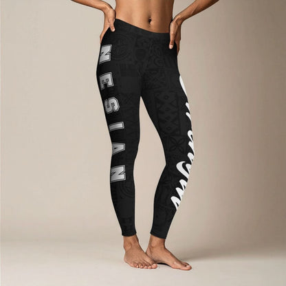 PasifikaOne Mid - Rise Leggings - Nesian Strength - AU/NZ/USA - The Koko Samoa
