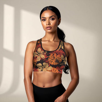 Islandflex Seamless Sports Bra - Lalomanu Ember - AU/NZ/USA - The Koko Samoa