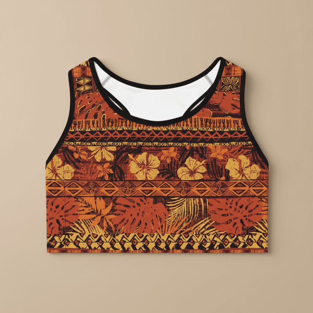 Seamless Sports Bra - Poutasi - AU/NZ/USA - The Koko Samoa