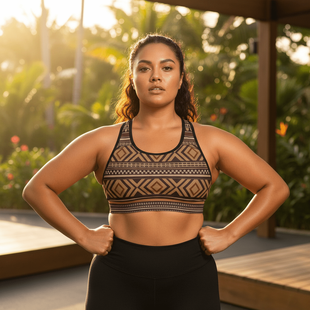Seamless Sports Bra - Siapo - AU/NZ/USA - The Koko Samoa