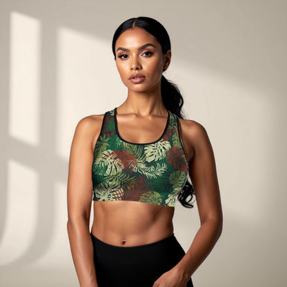 Islandflex Seamless Sports Bra - Tafatafa Greens - AU/NZ/USA - The Koko Samoa