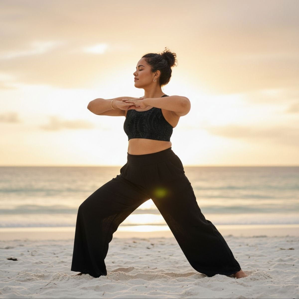 Black seamless sports bra by FYBY featuring stitching detail, designed for active wear in AU, NZ, and USA markets.